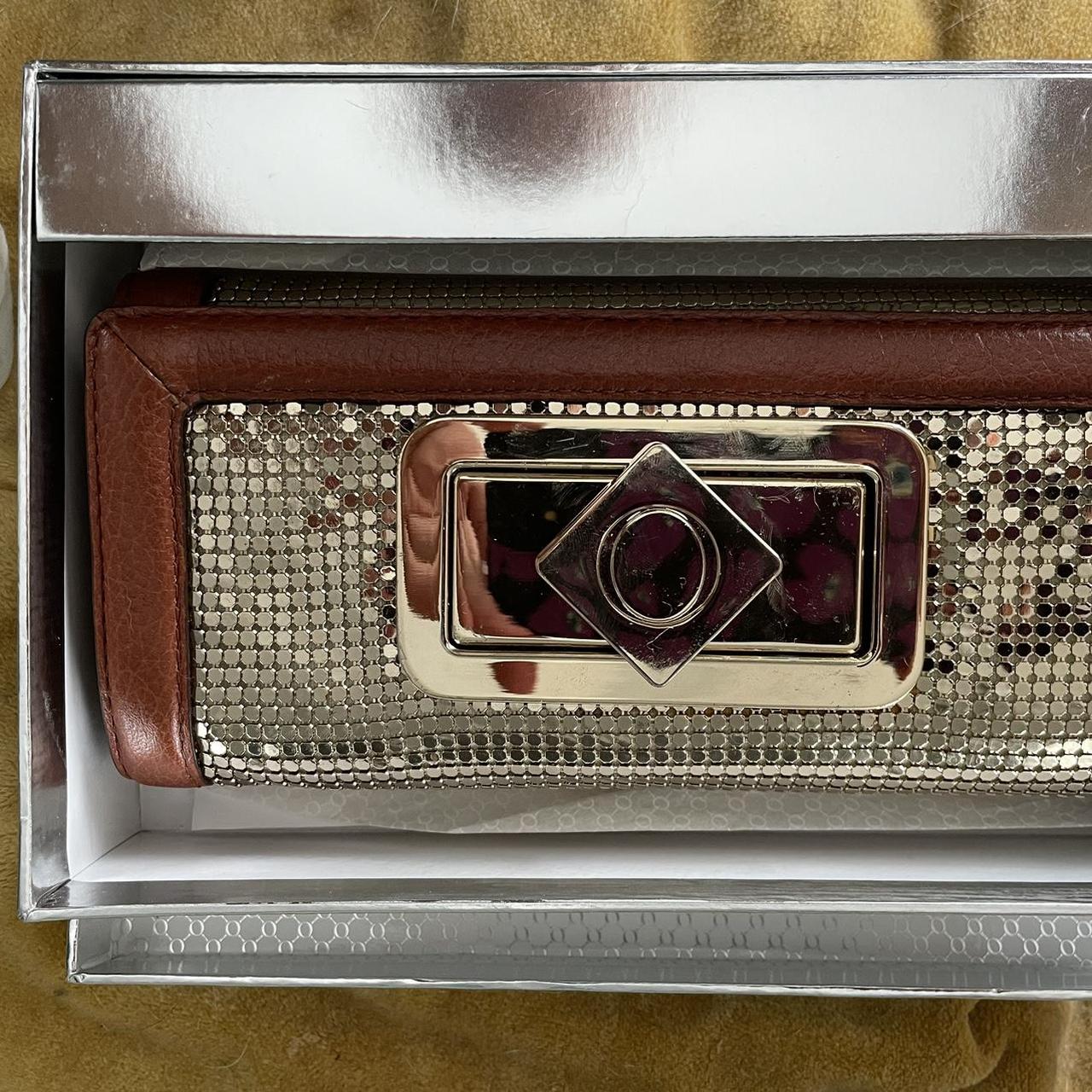 Gold and tan Oroton glomesh wallet clutch brand... Depop
