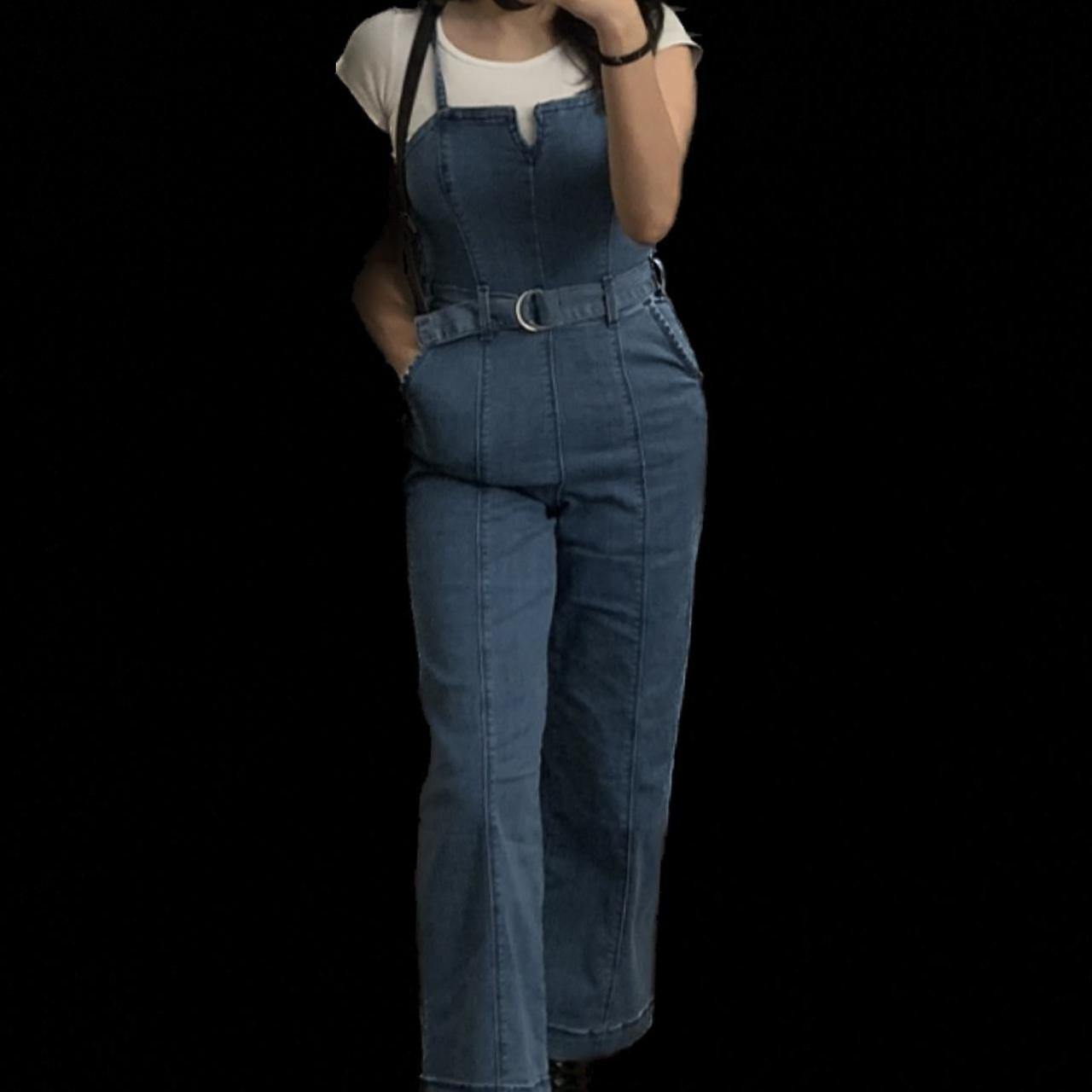 soft denim jumper from hollister for reference im... Depop