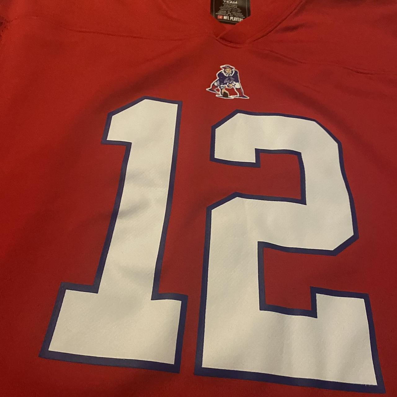 Tom Brady Patriots Jersey Boy's Size Medium - Depop