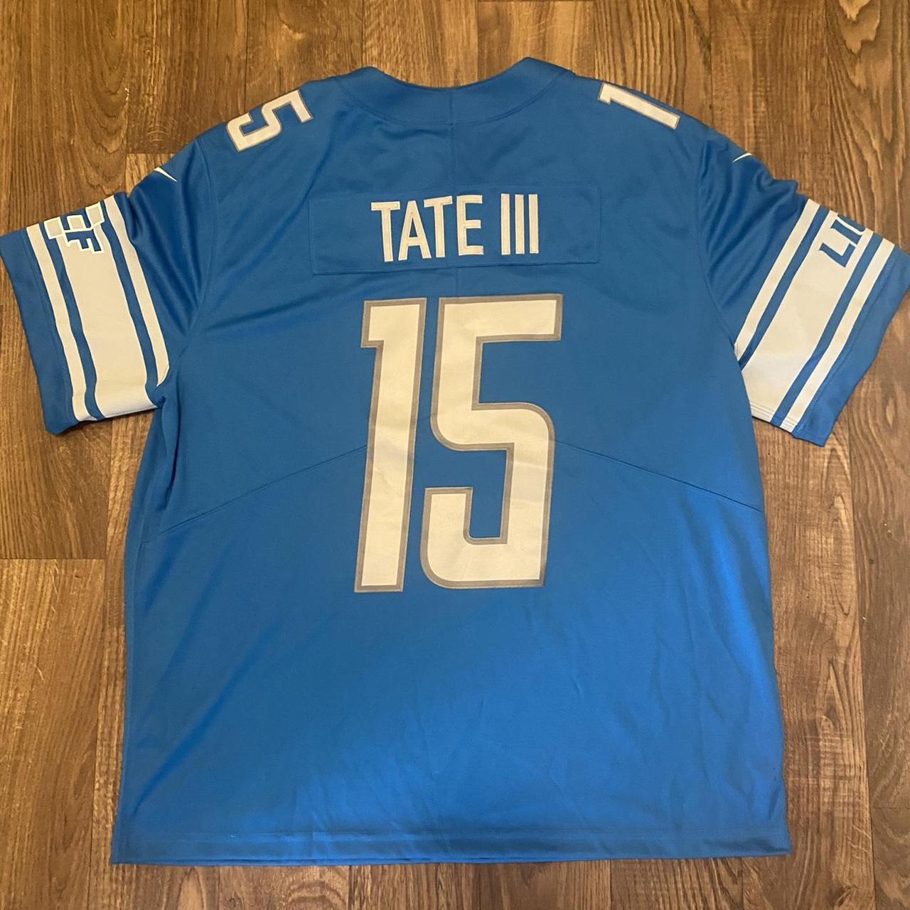 Detroit Lions Golden Tate III jersey youth Medium Nike blue