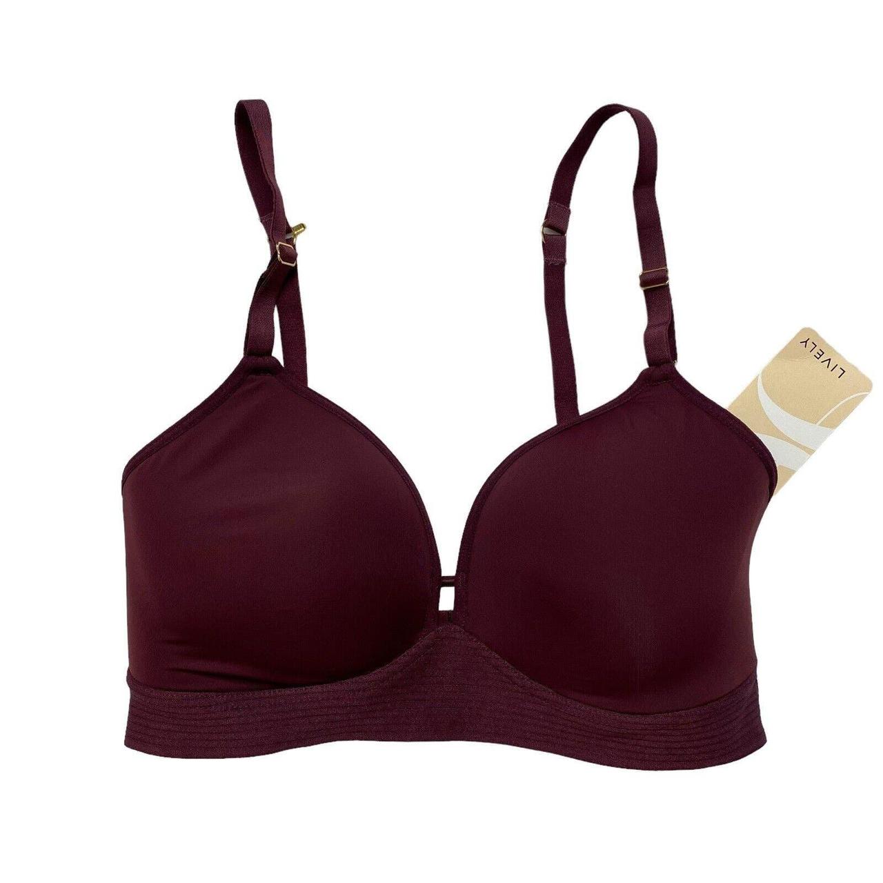 LIVELY New-with-tags The Spacer Bra in Plum. Size - Depop