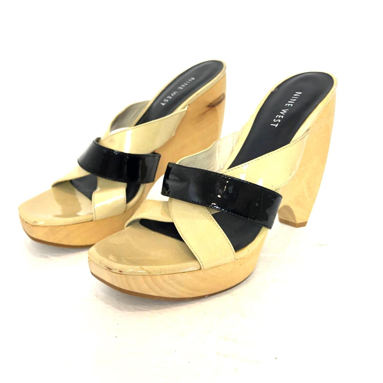 Nine west best sale black wedges