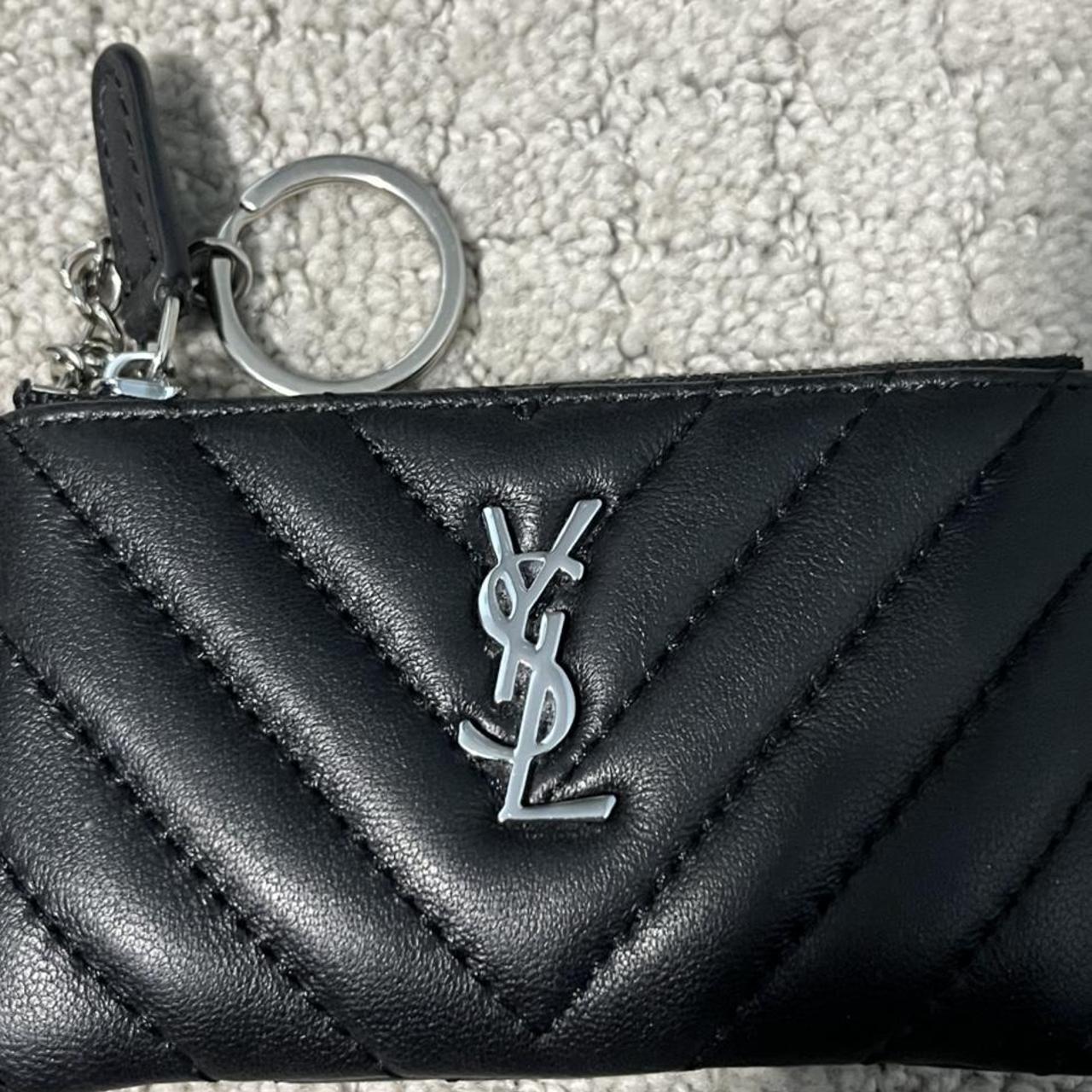 Yves Saint Laurent Women's Black Wallet-purses | Depop