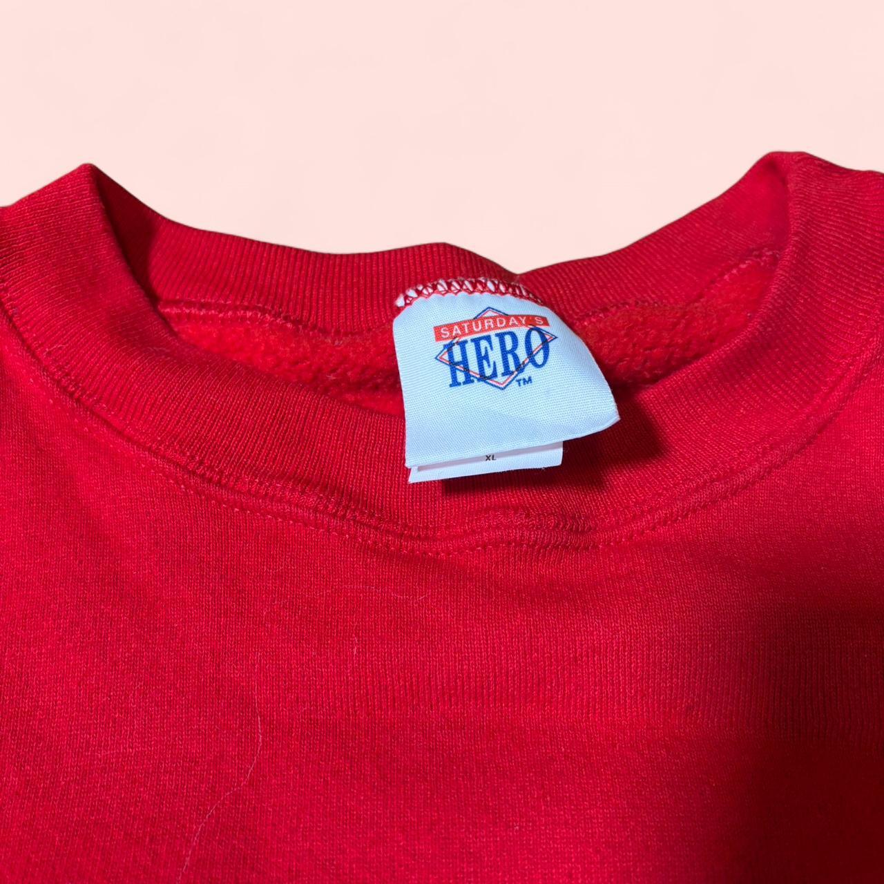 Men's Sweatshirt - Red - XL – 90s Tasmanian Devil… - image 4