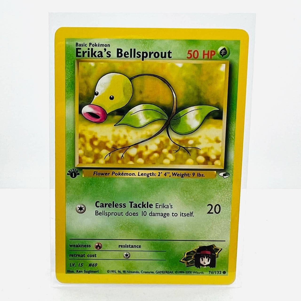 Pokemon hotsell Bellsprout 1995 Nintendo Vintage Trading Card