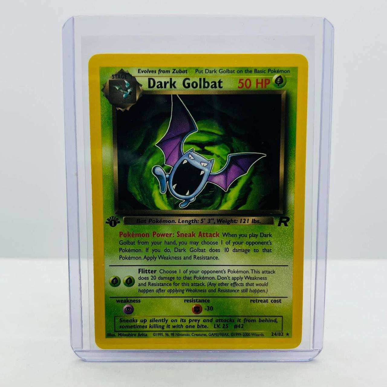 Pokémon Dark Golbat 1st Edition 24/82 Team Rocket... - Depop