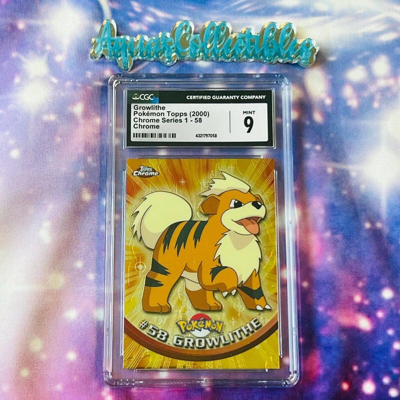 On sale Topps Chrome Growlithe PSA 9