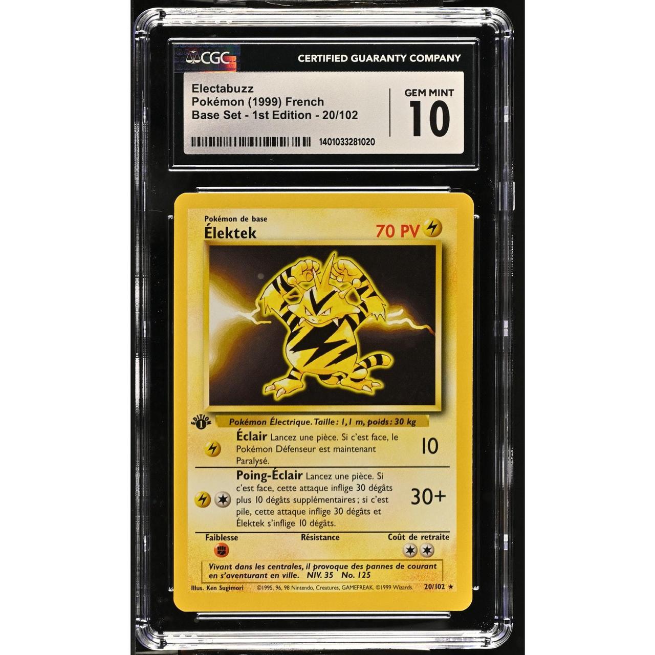 Electabuzz Base hot Set PSA 10