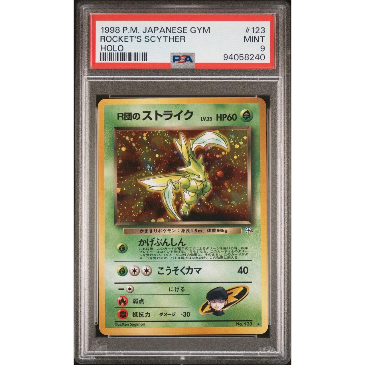 Outlet Japanese Gym Rockets Scyther PSA 9