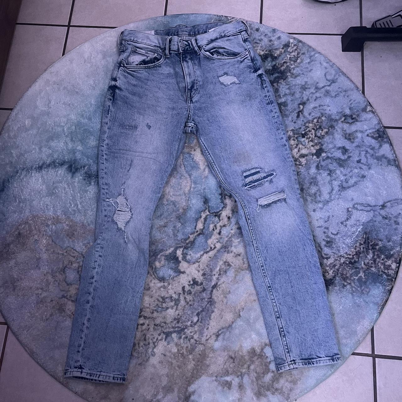 h-m-slim-tapered-ripped-jeans-size-31-32-worn-once-depop