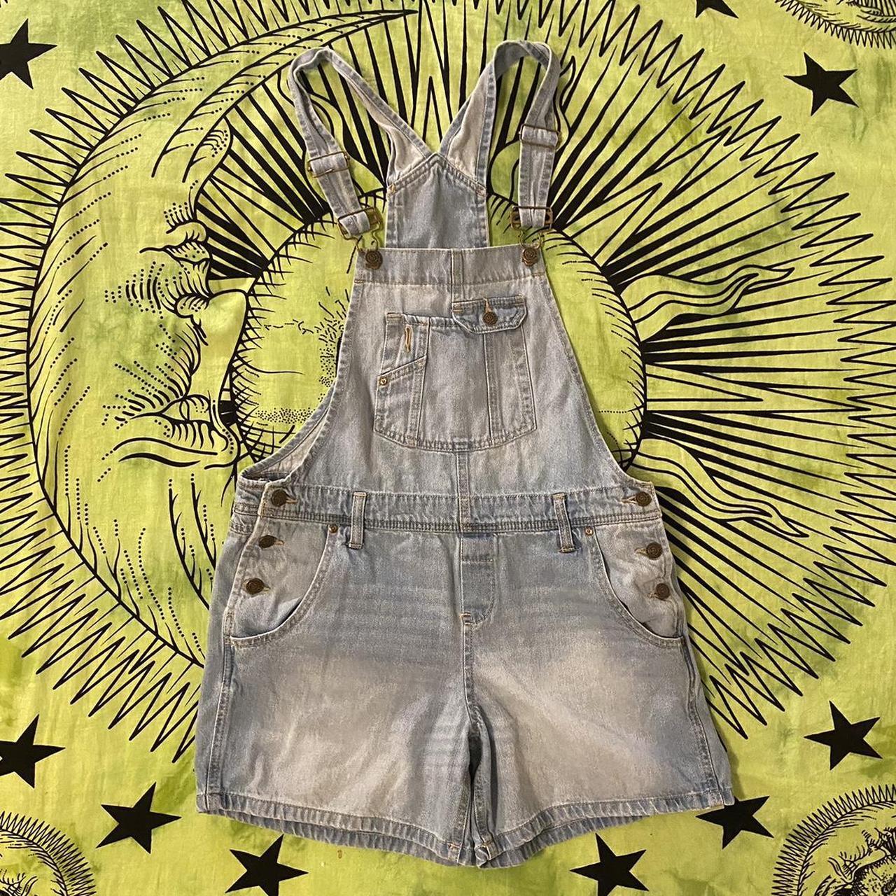 Light Wash Lei Denim Short Overalls⭐️🩵 ❇️ DEPOP - Depop