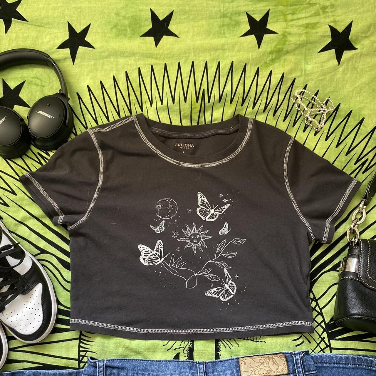 Y2K Arizona Jean Co. Black And White Contrast... Depop