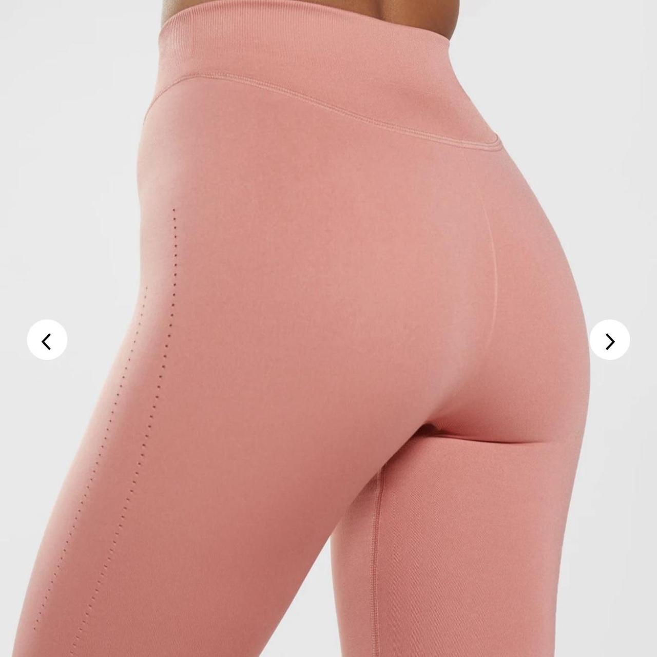 Gymshark Workout Leggings Light Pink High Waist With - Depop