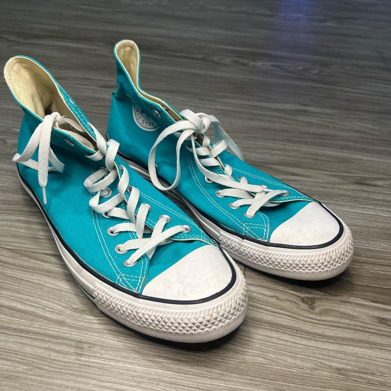 Converse CTAS HI BRIGHT SPRUCE TEAL Blue Mens Size... - Depop