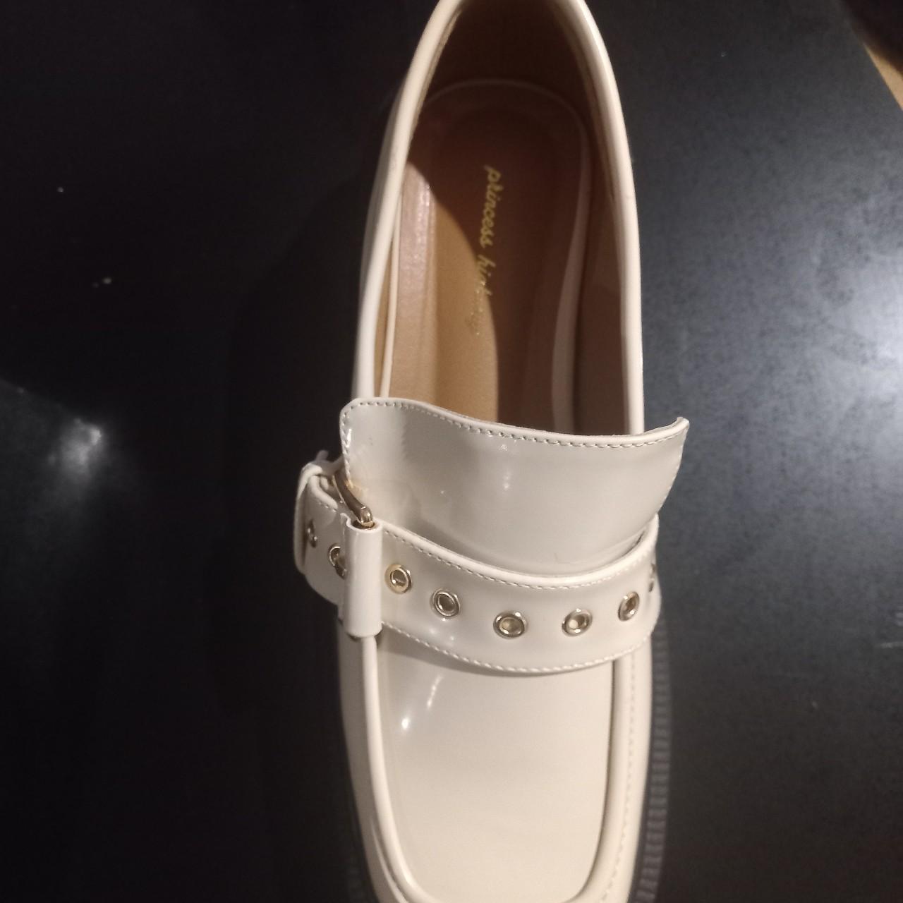 Cream chunky loafers, marked as size 39EU but fit... Depop