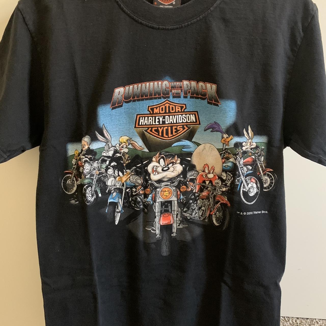Harley Davidson Looney Tunes. Size small on Hanes | Depop