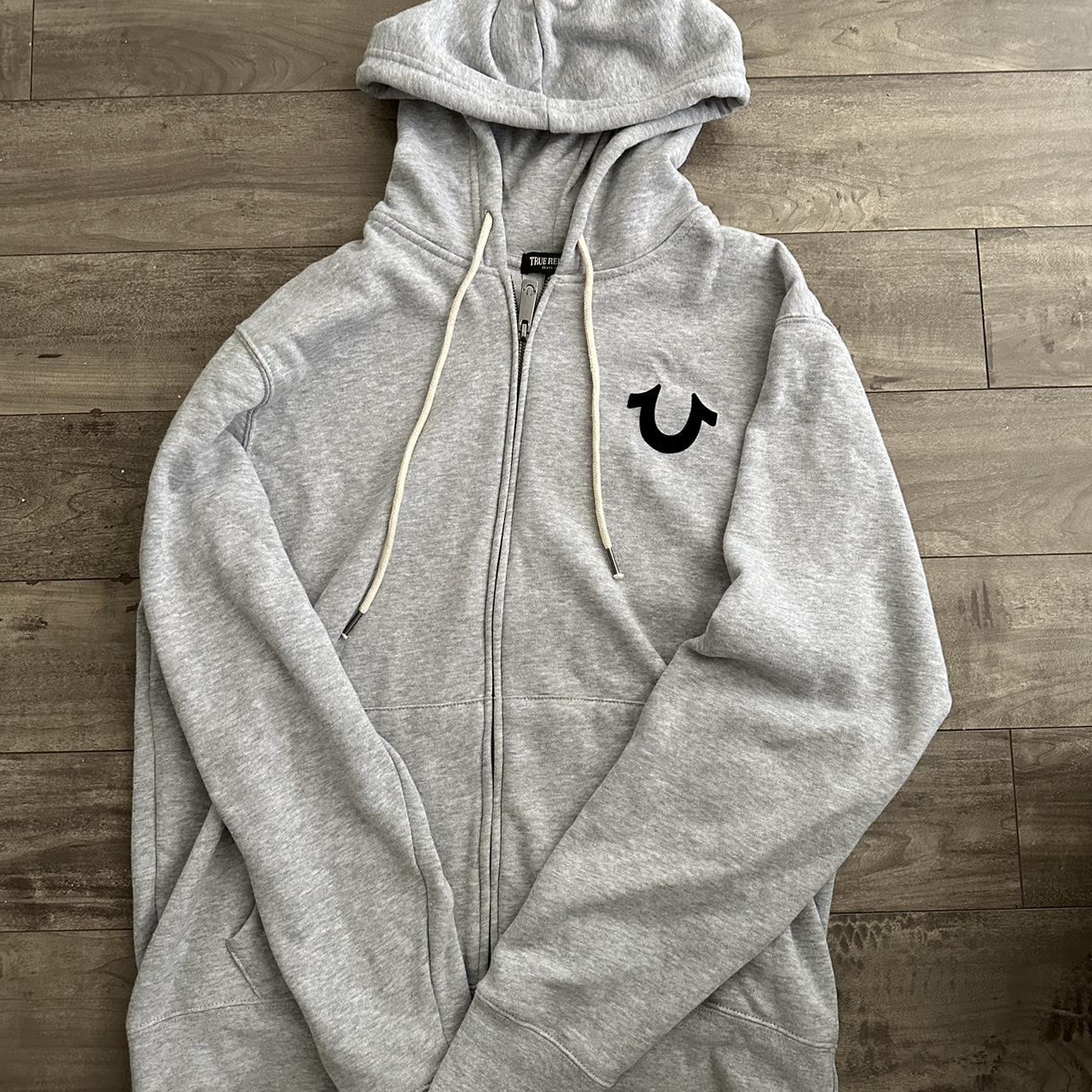 DO NOT BUY‼️ true religion zip up hoodie size L fits... Depop