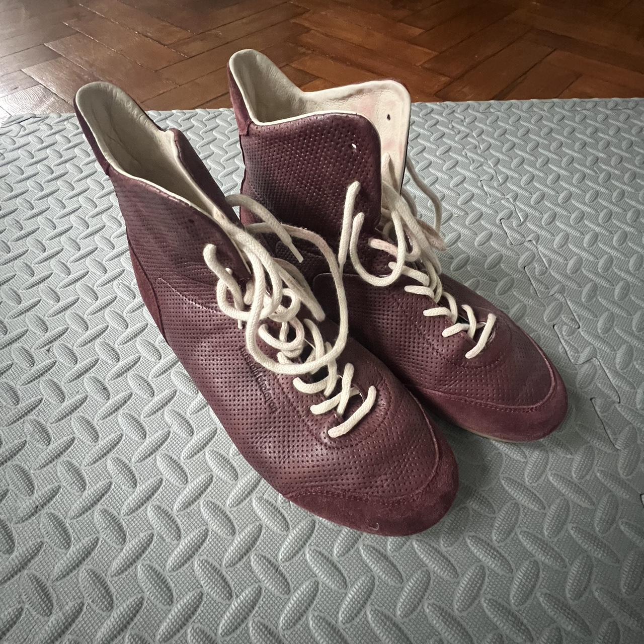 puma burgundy trainers