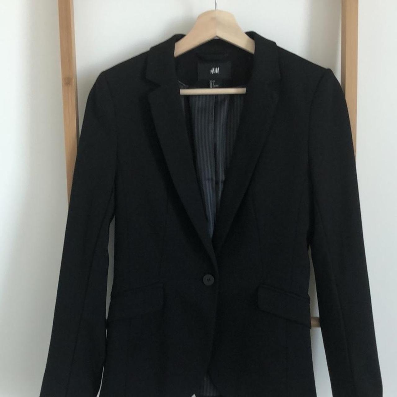 H&M black blazer H&M blazer, black colour, size... - Depop