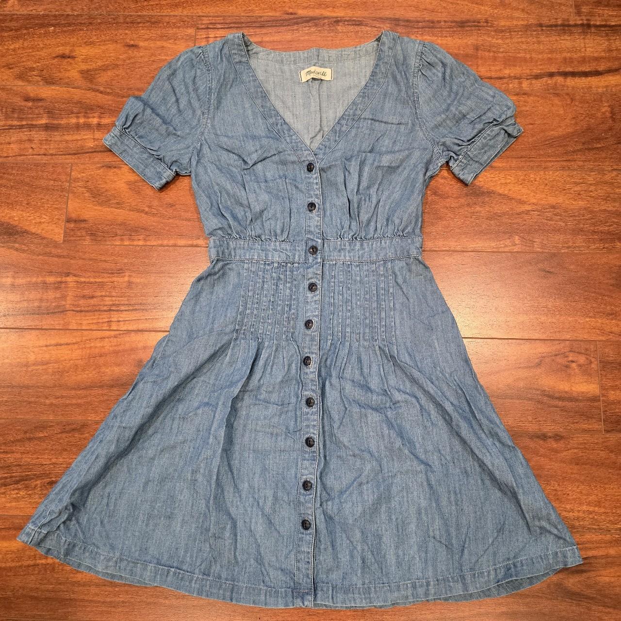 Madewell Women s Daylily Chambray Denim Dress Size