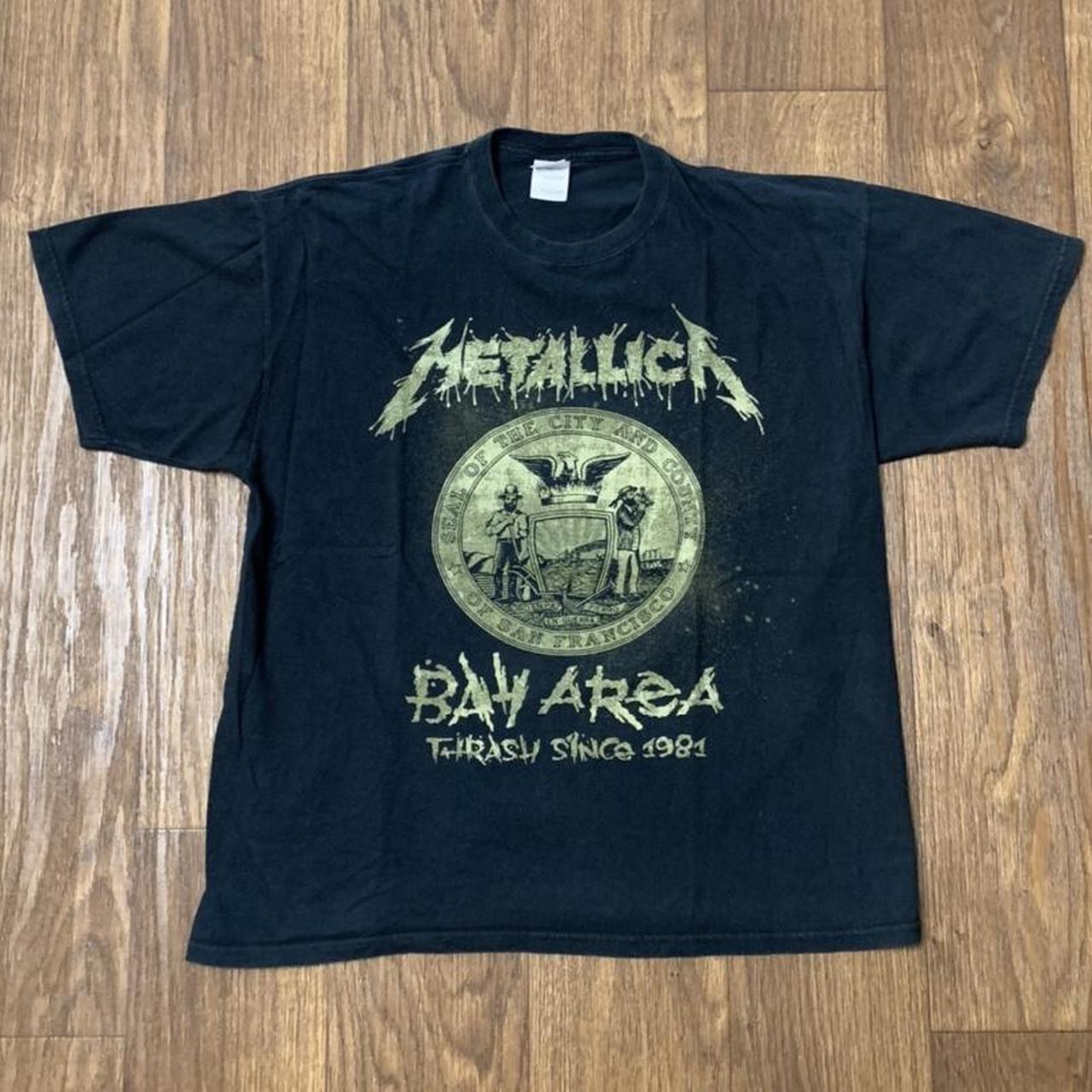 Y2K Metallica Bay Area Thrash T Shirt Size. Depop