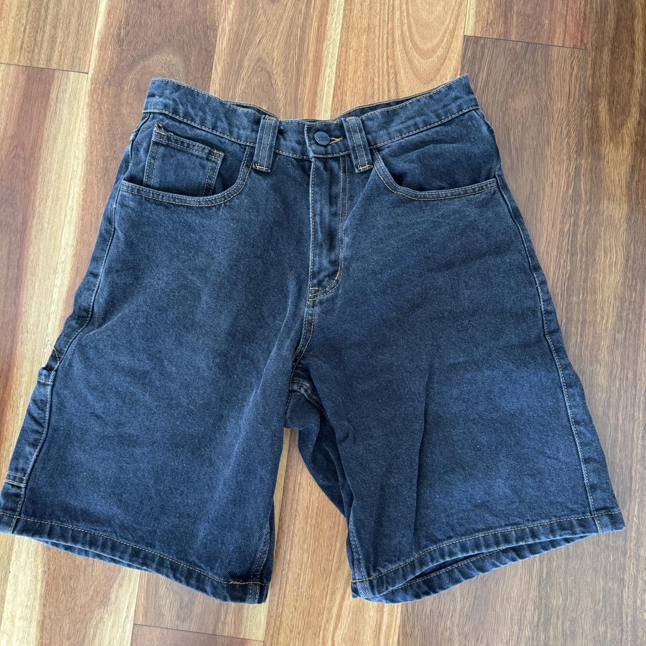  black fast times jorts size 28 perfect... Depop