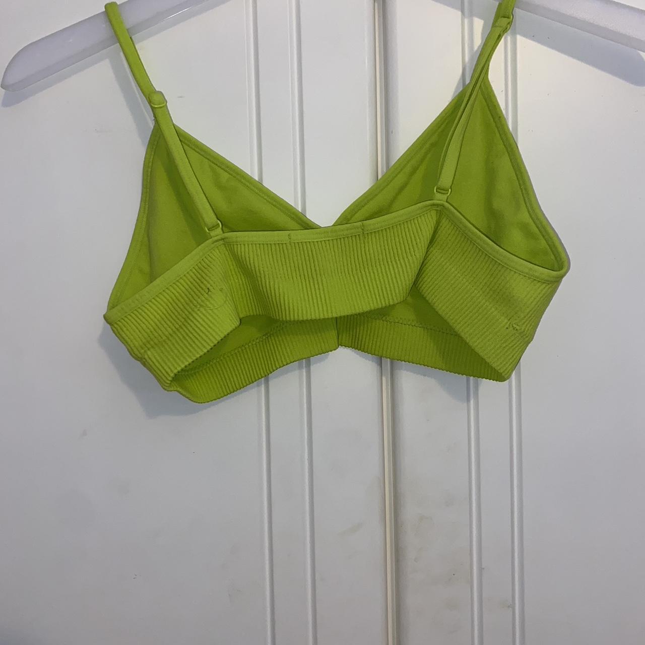 Green Sports bra from dunnes, worn a few times, - Depop