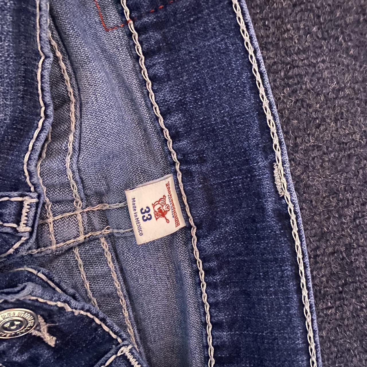 Mens true religion and rock revival jeans Sizes are... - Depop