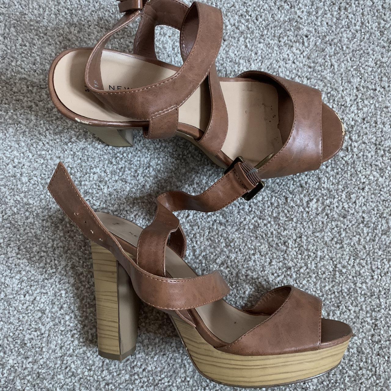 New Look Women's Brown Sandals | Depop