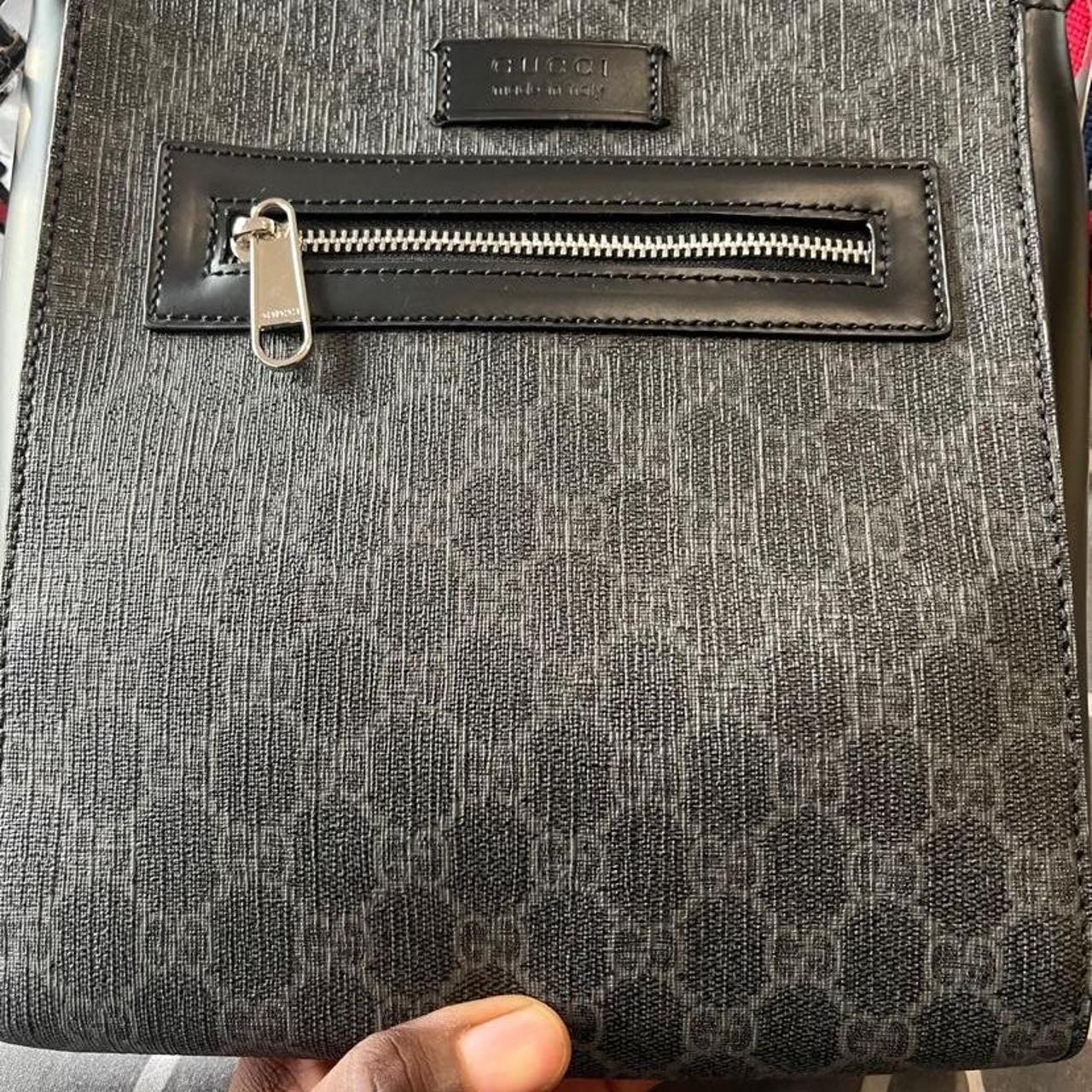 Gucci Men's Grey and Black Bag | Depop