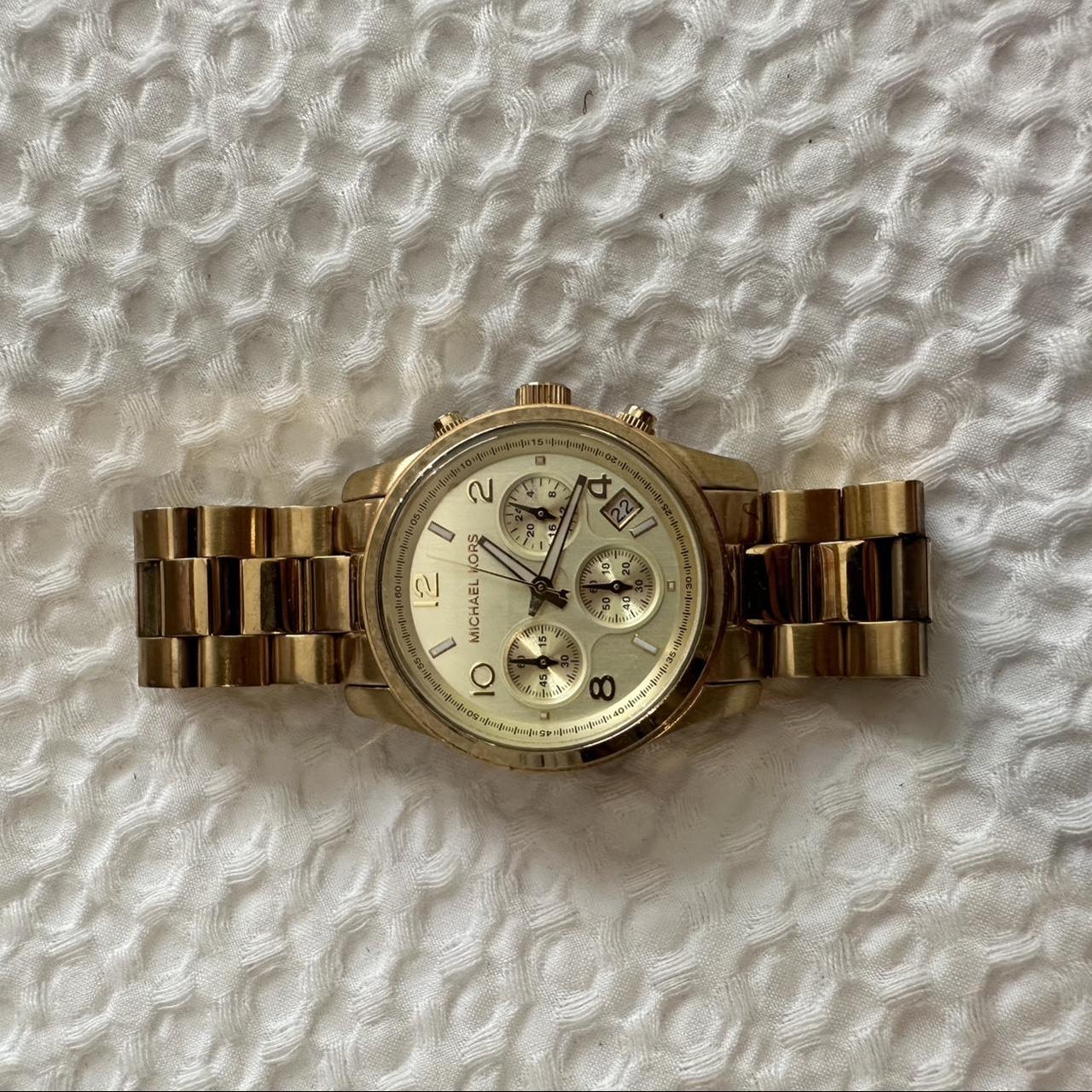 Michael kors runway sale gold tone watch