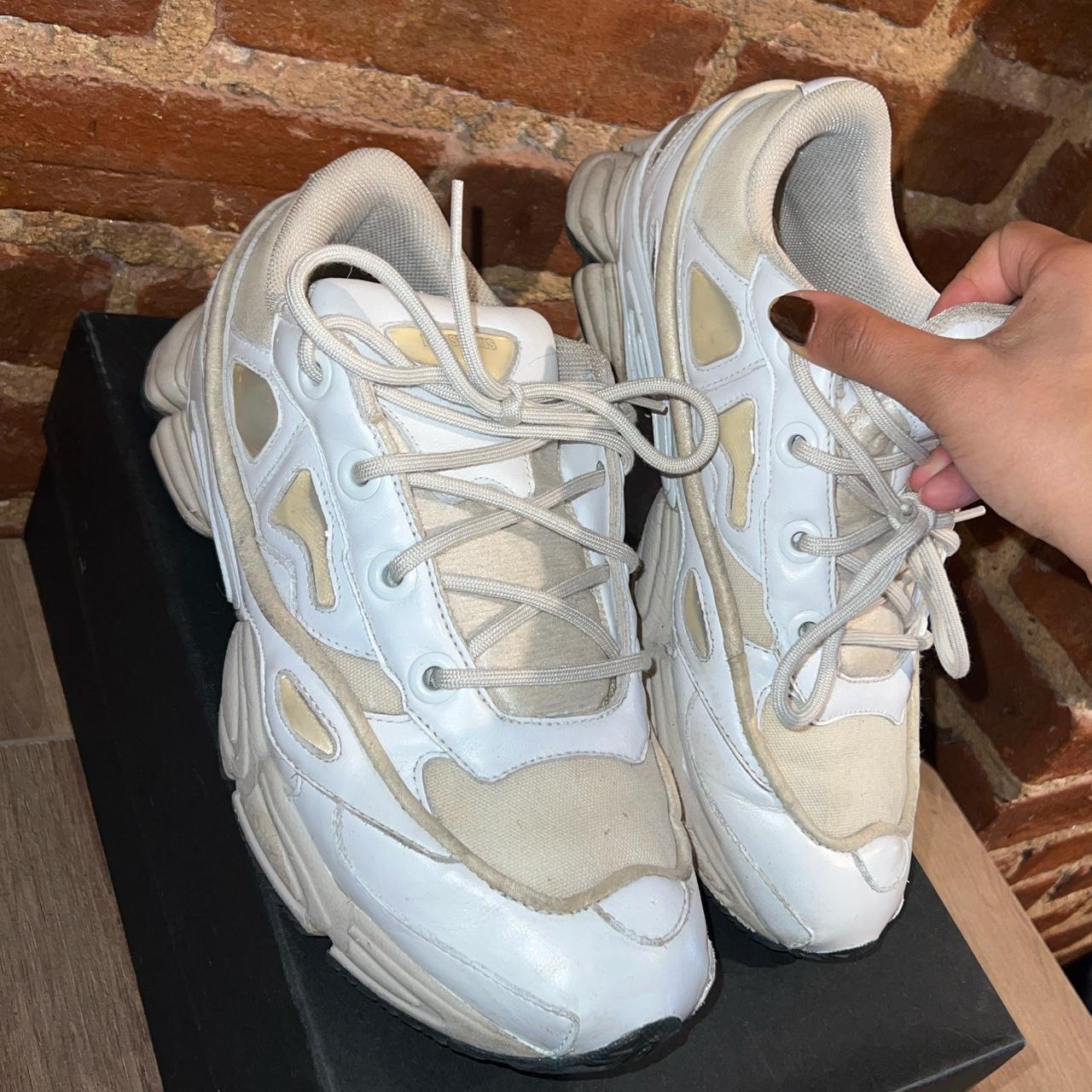 Raf Simons Men's Cream and White Trainers | Depop