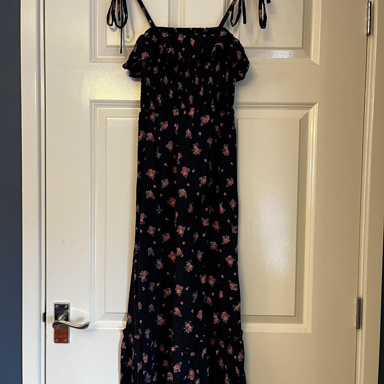 New Look Navy & Pink summer floral dress Size... - Depop