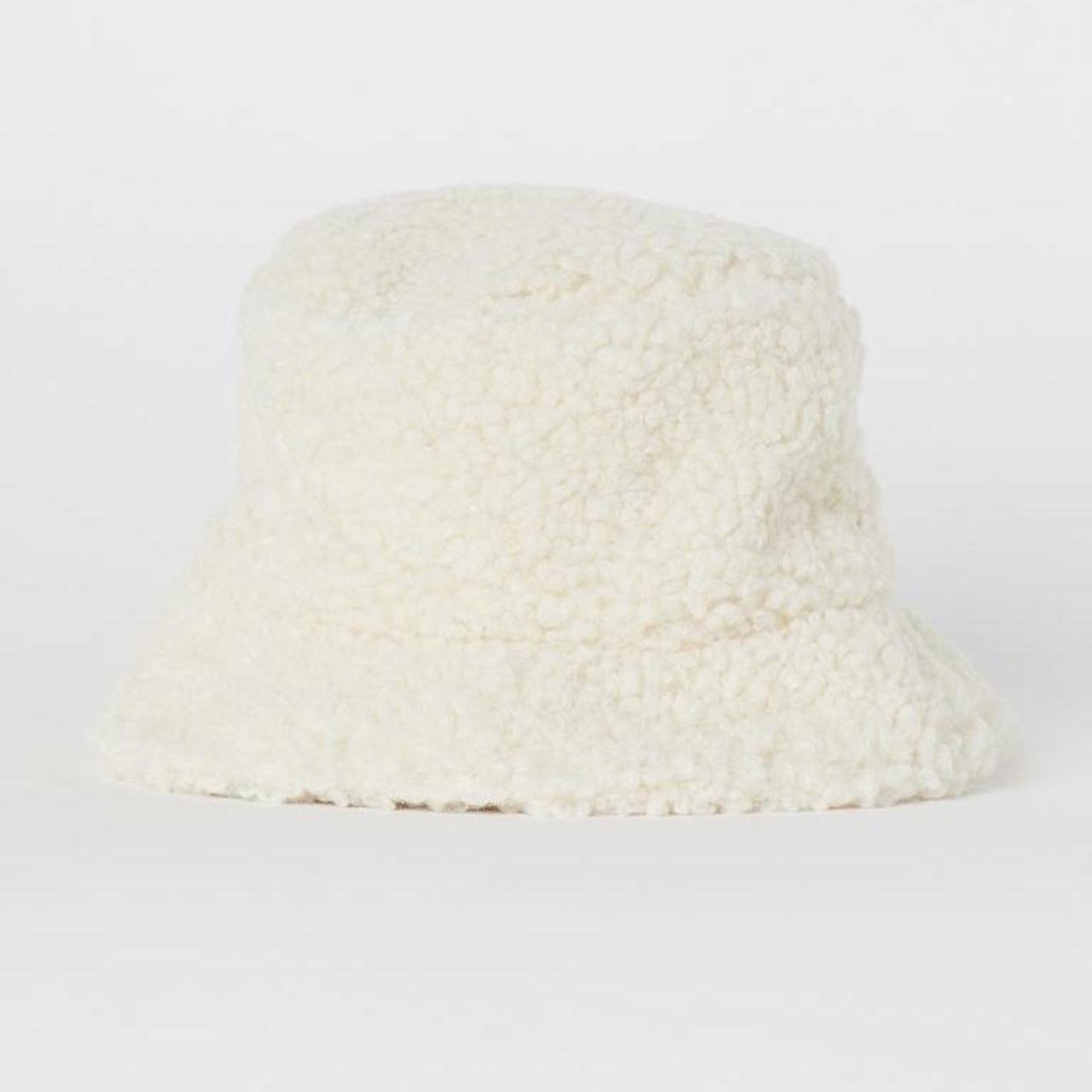 H&M Faux Shearling Bucket Hat Bucket hat in faux... Depop