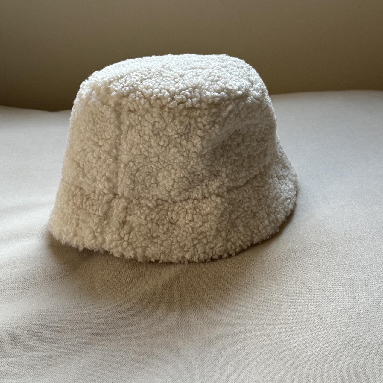 H&M Faux Shearling Bucket Hat Bucket hat in faux... Depop