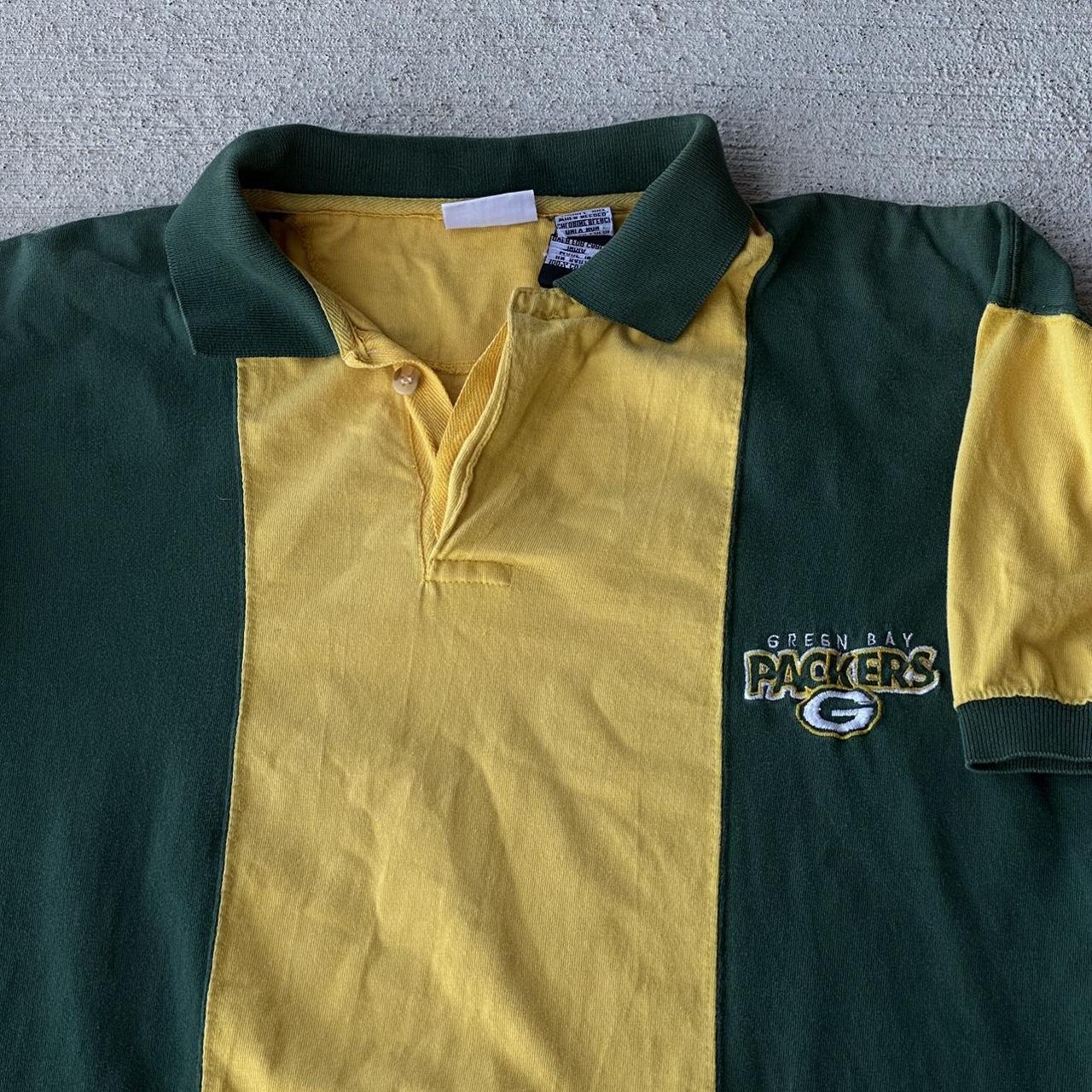 Vintage Green Bay Packers NFL Football polo shirt. - Depop