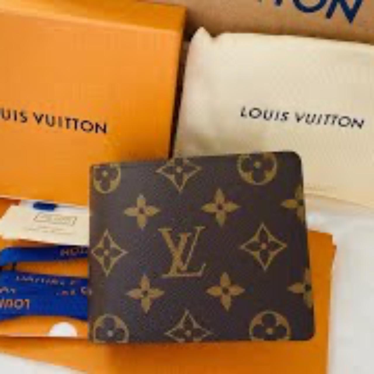 Supreme x Louis Vuitton red wallet - Depop