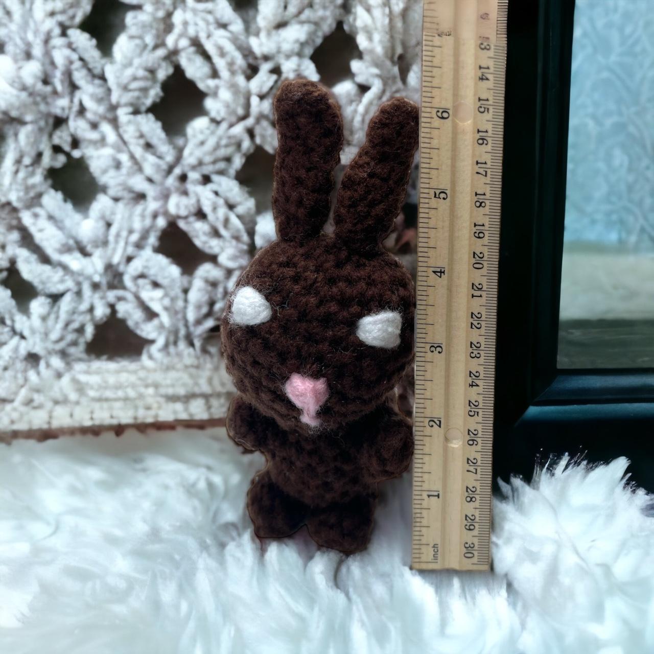 Most adorable handmade crochet light tan brown bunny - Depop