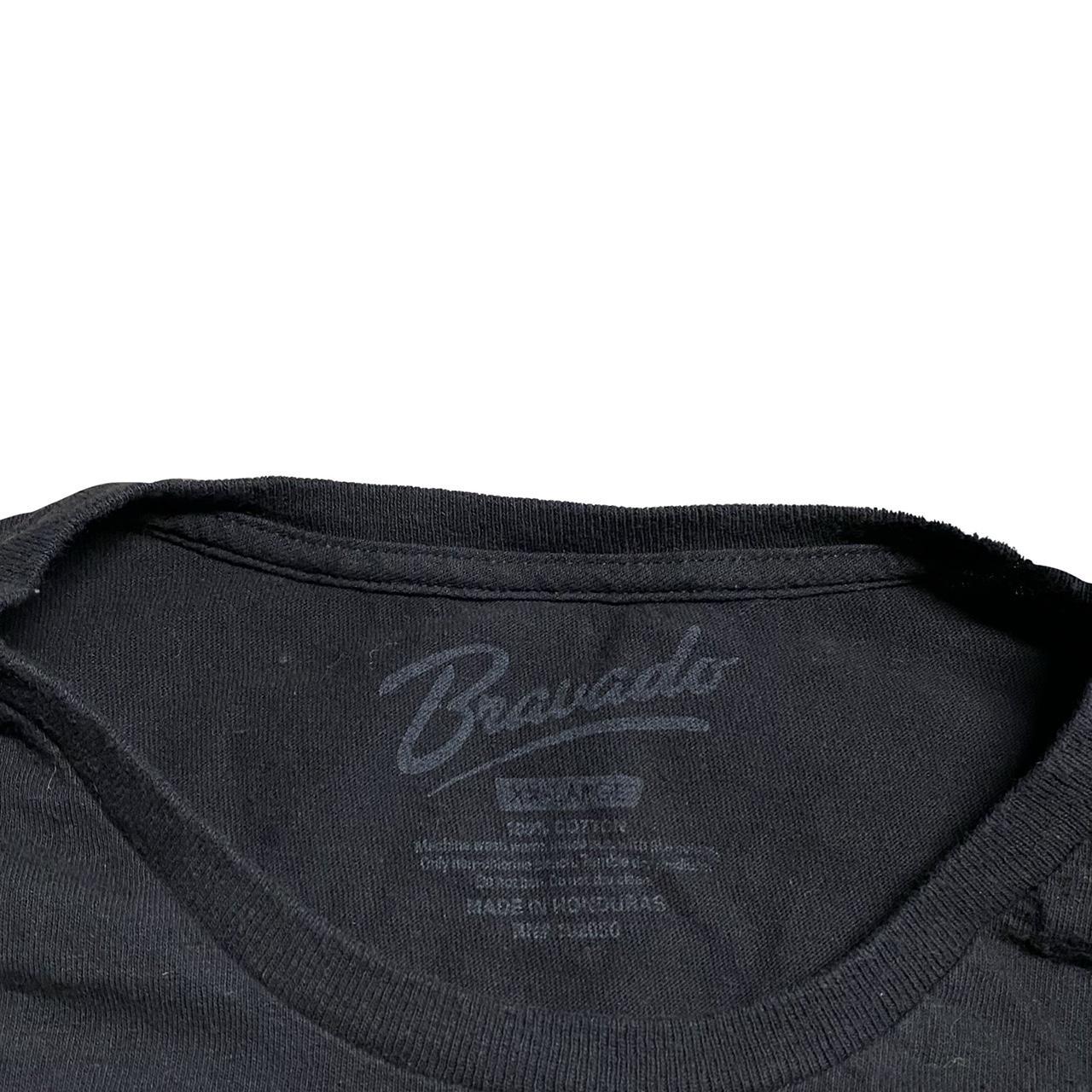 Bravado Men's Black and Blue T-shirt (2)