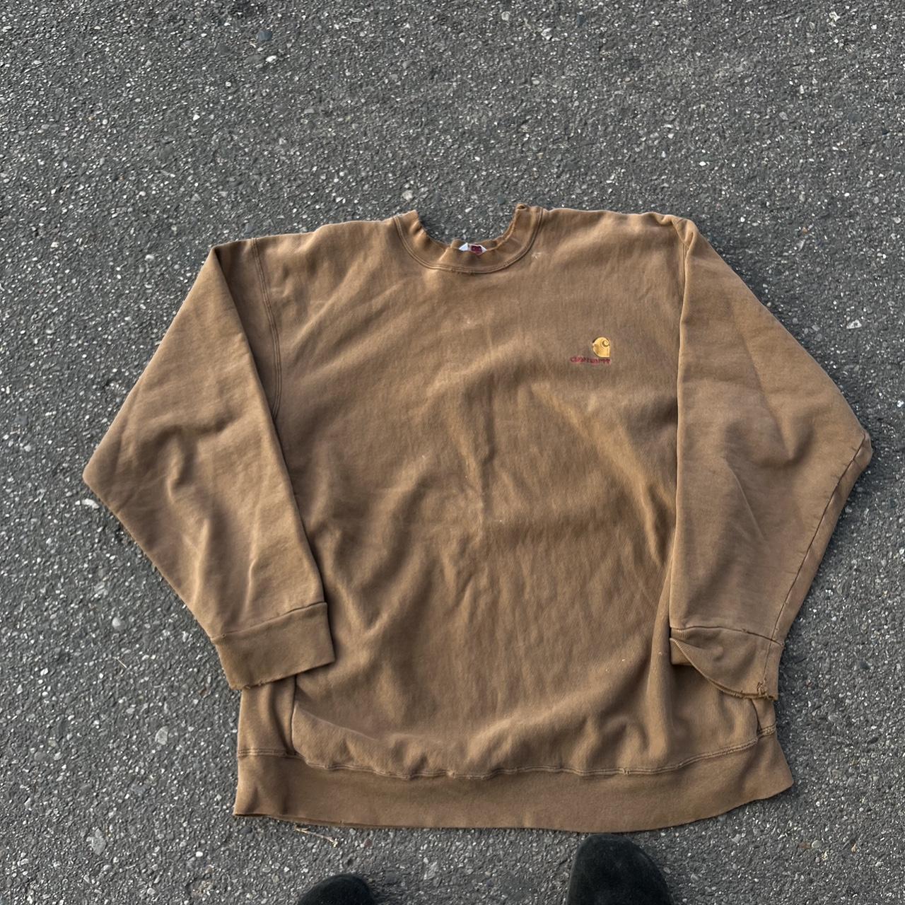 Carhartt Men's Brown Jumper | Depop