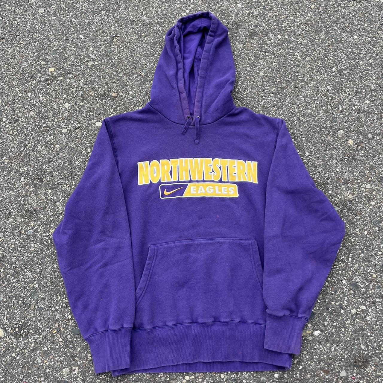 Vintage Nike Northwestern Hoodie Nice Essential - Depop