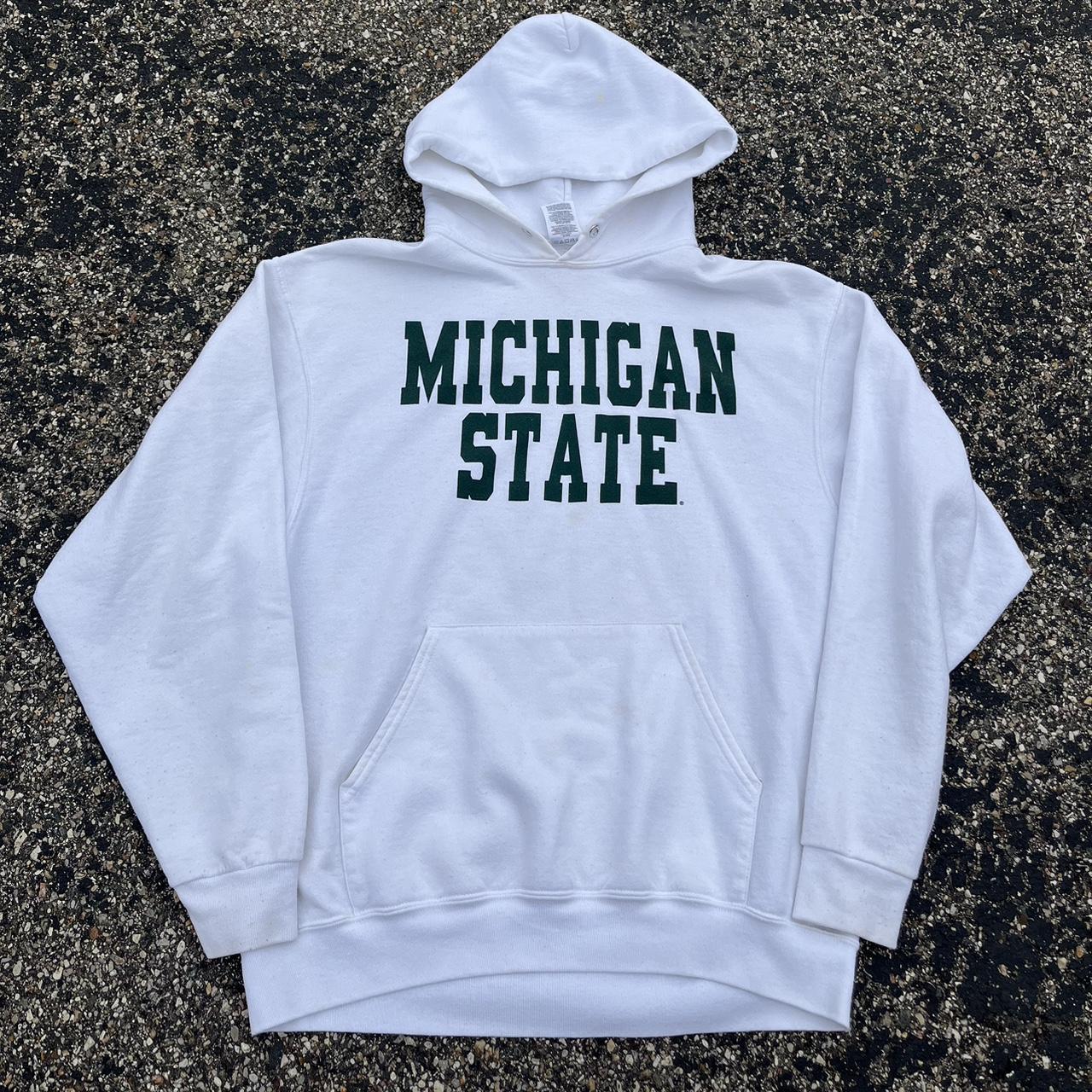 Vintage Michigan state hoodie Nice essential Size... - Depop