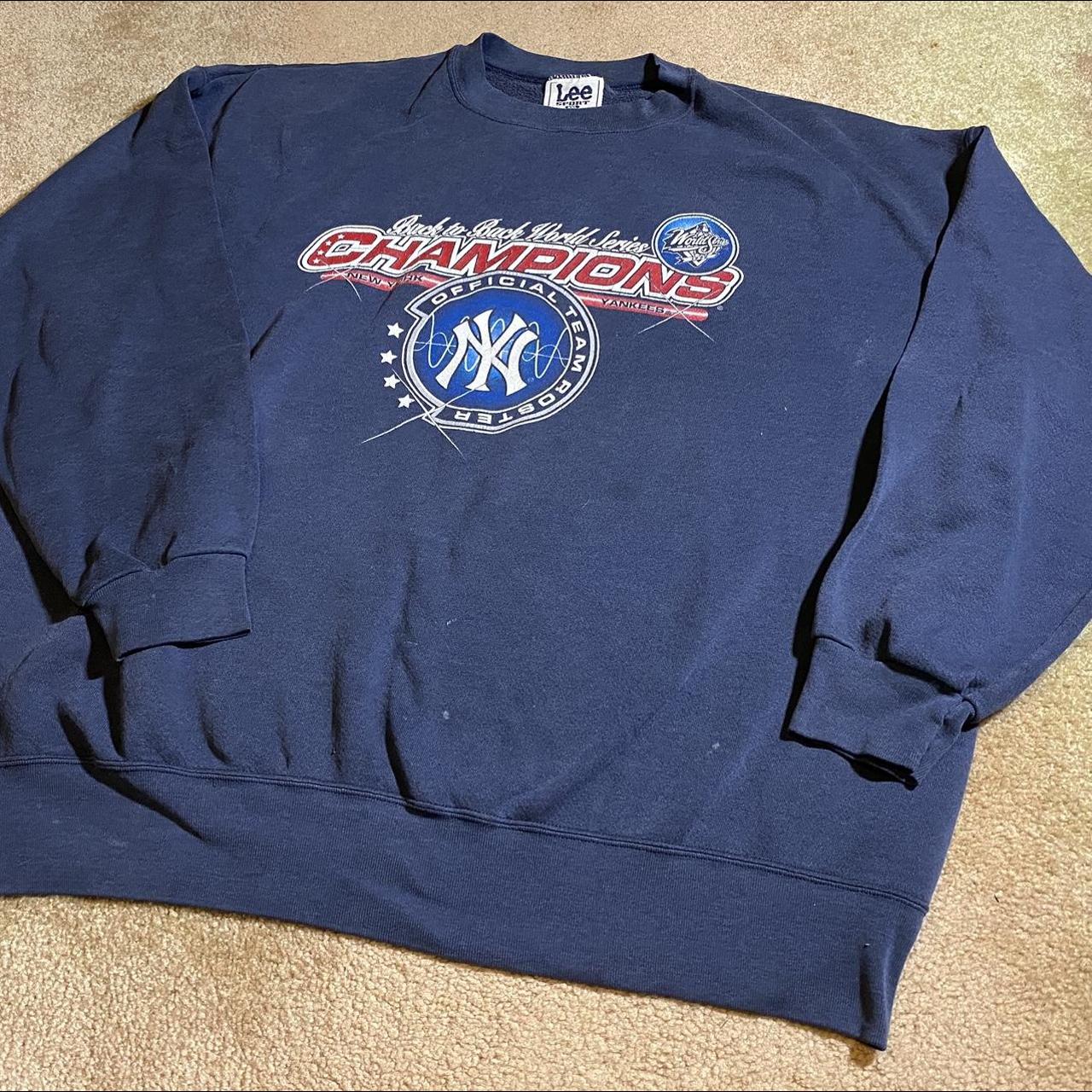 Vintage 90s Yankees 1999 Back To Back Champions Sweatshirt By Lee Sport