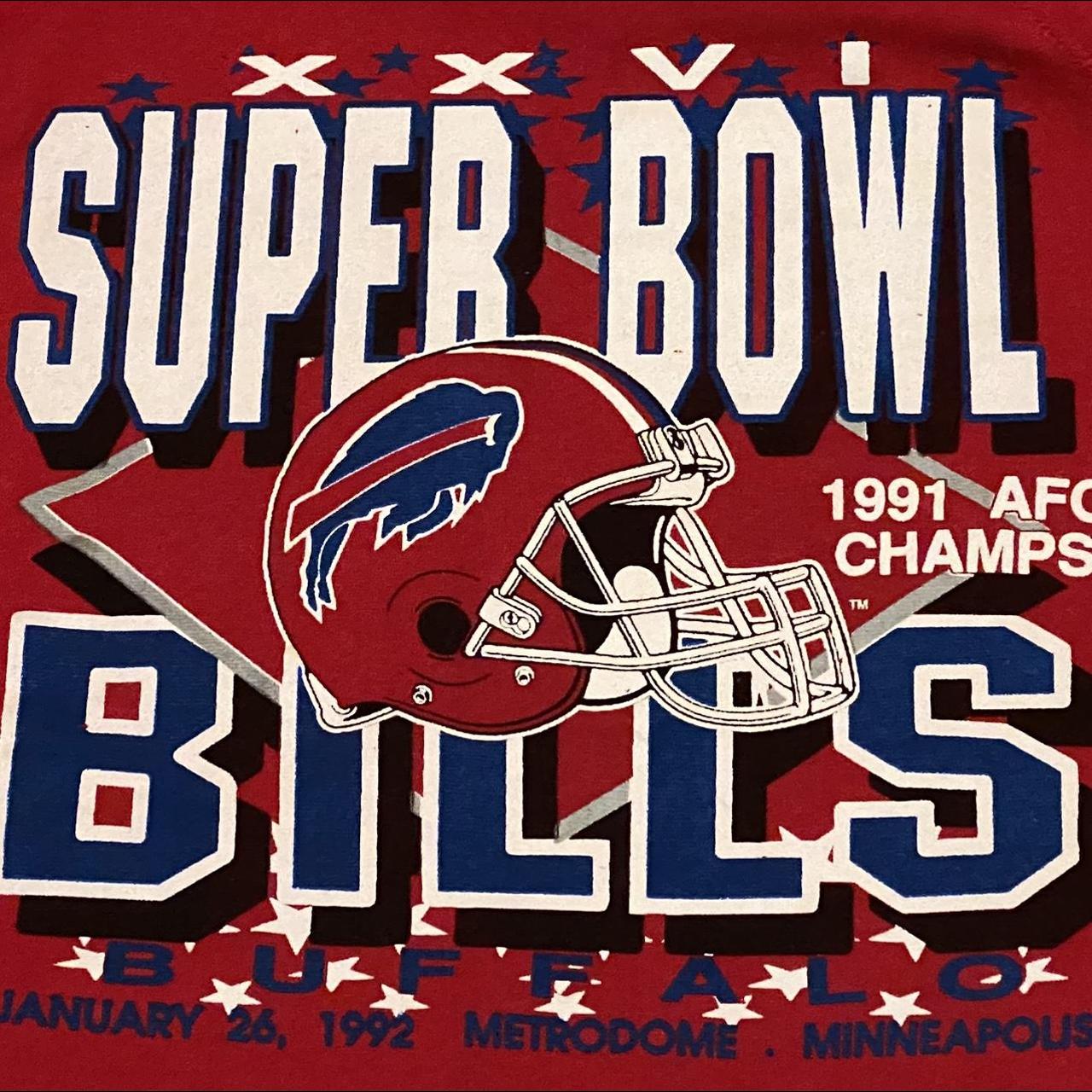 Vintage 1992 Buffalo Bills Super Bowl Sweatshirt. - Depop