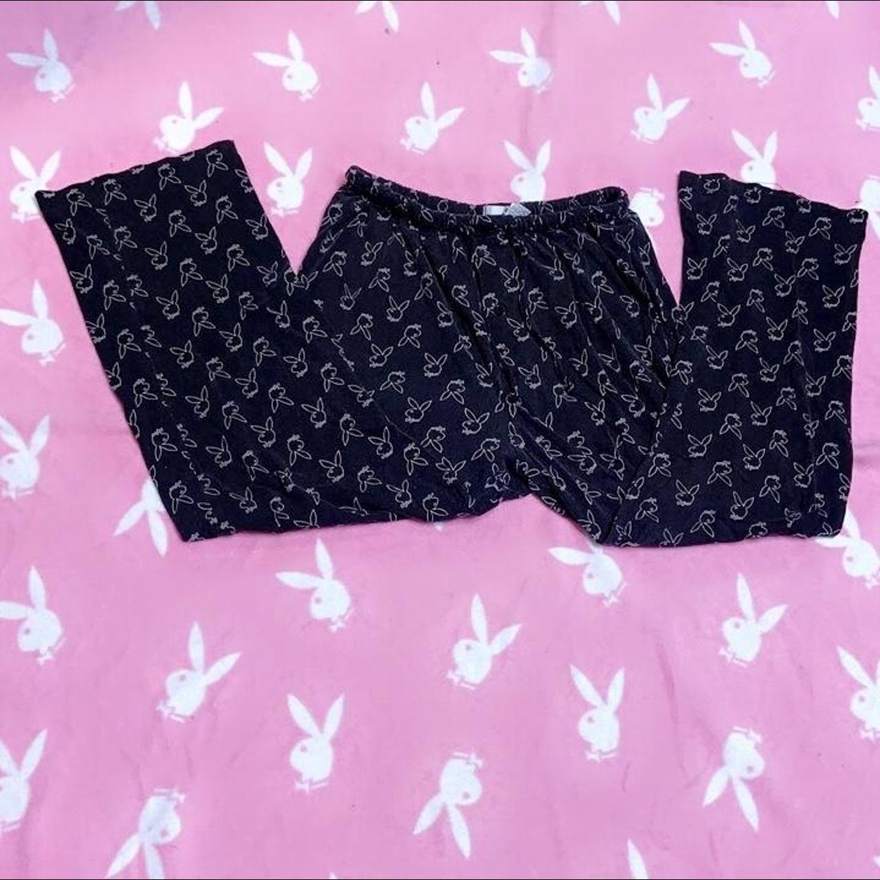 PLAYBOY PAJAMA PANTS PJ PANTS WIDE LEG ‼️ Very Firm... Depop