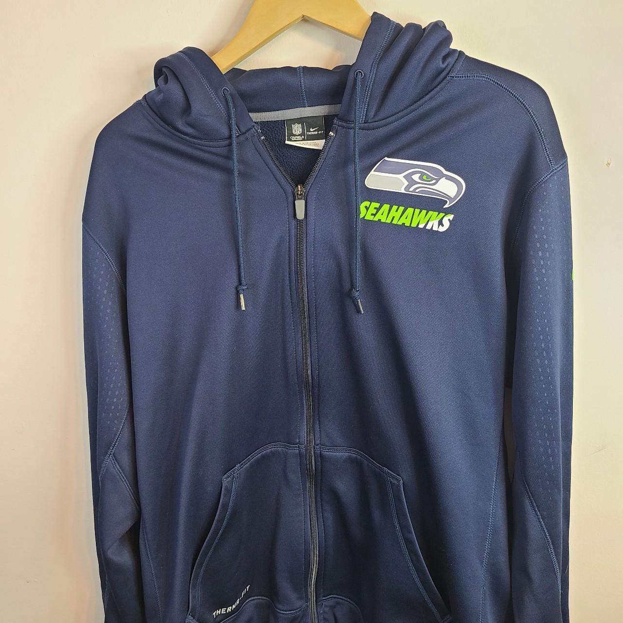 Nike, Shirts, Nfl Nike Seattle Seahawks Hoodie Xl Thermafit