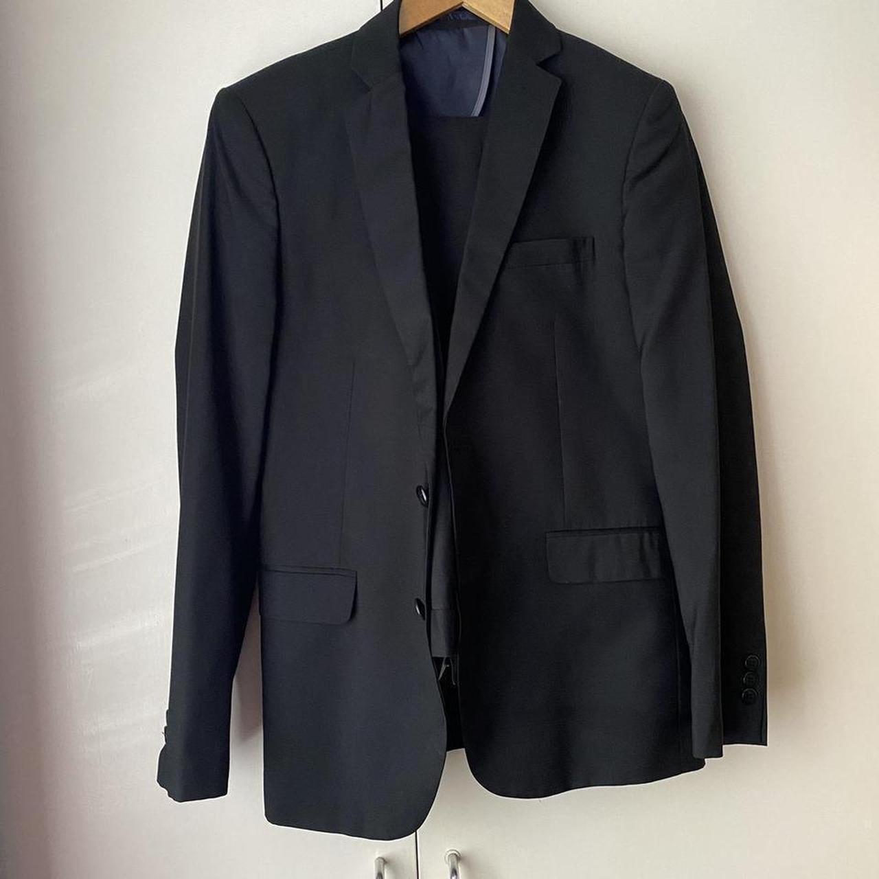 G2000 black slim fit suit- blazer and trousers Size... - Depop