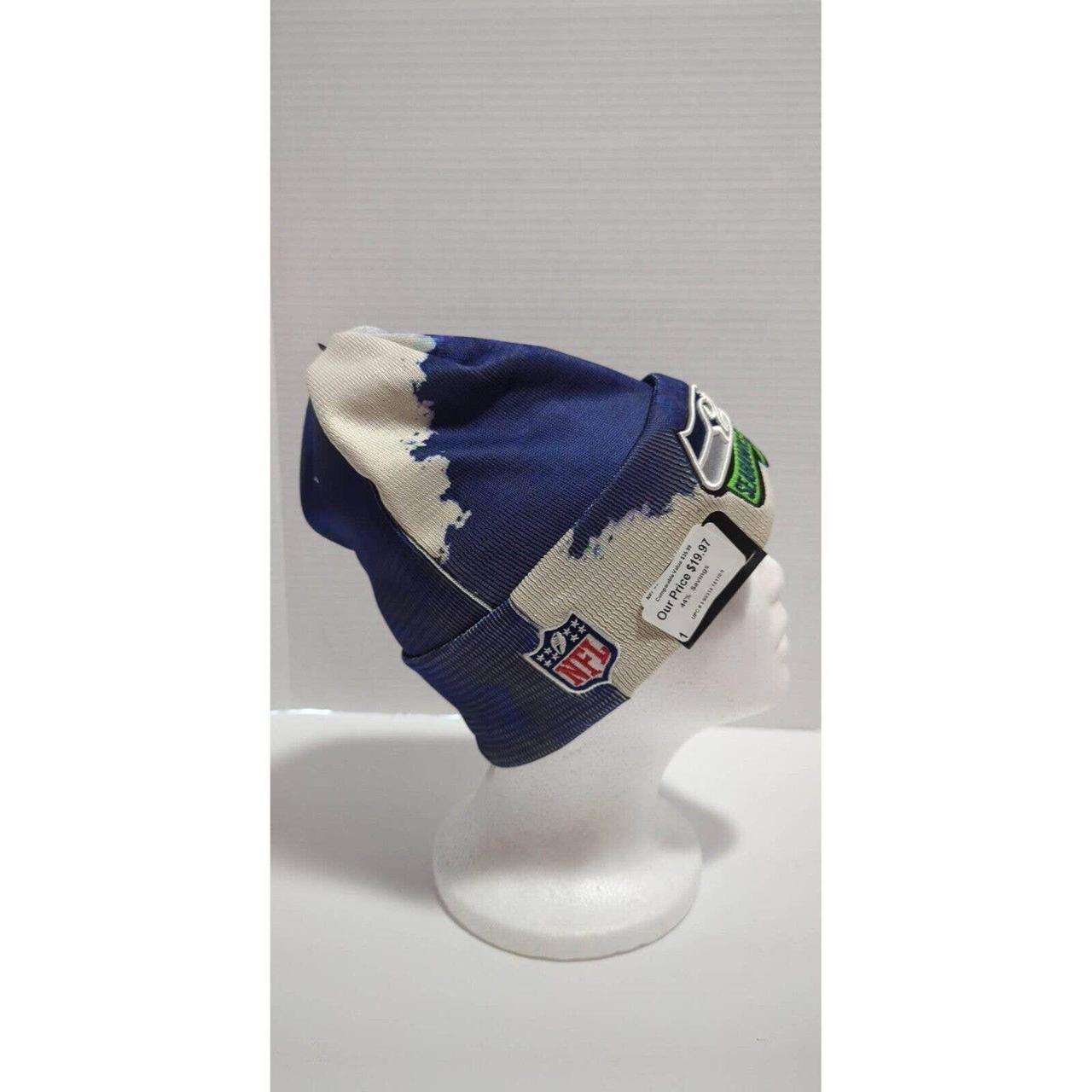 New Era Men's Seattle Seahawks Sideline Ink Knit Hat - Navy - Each