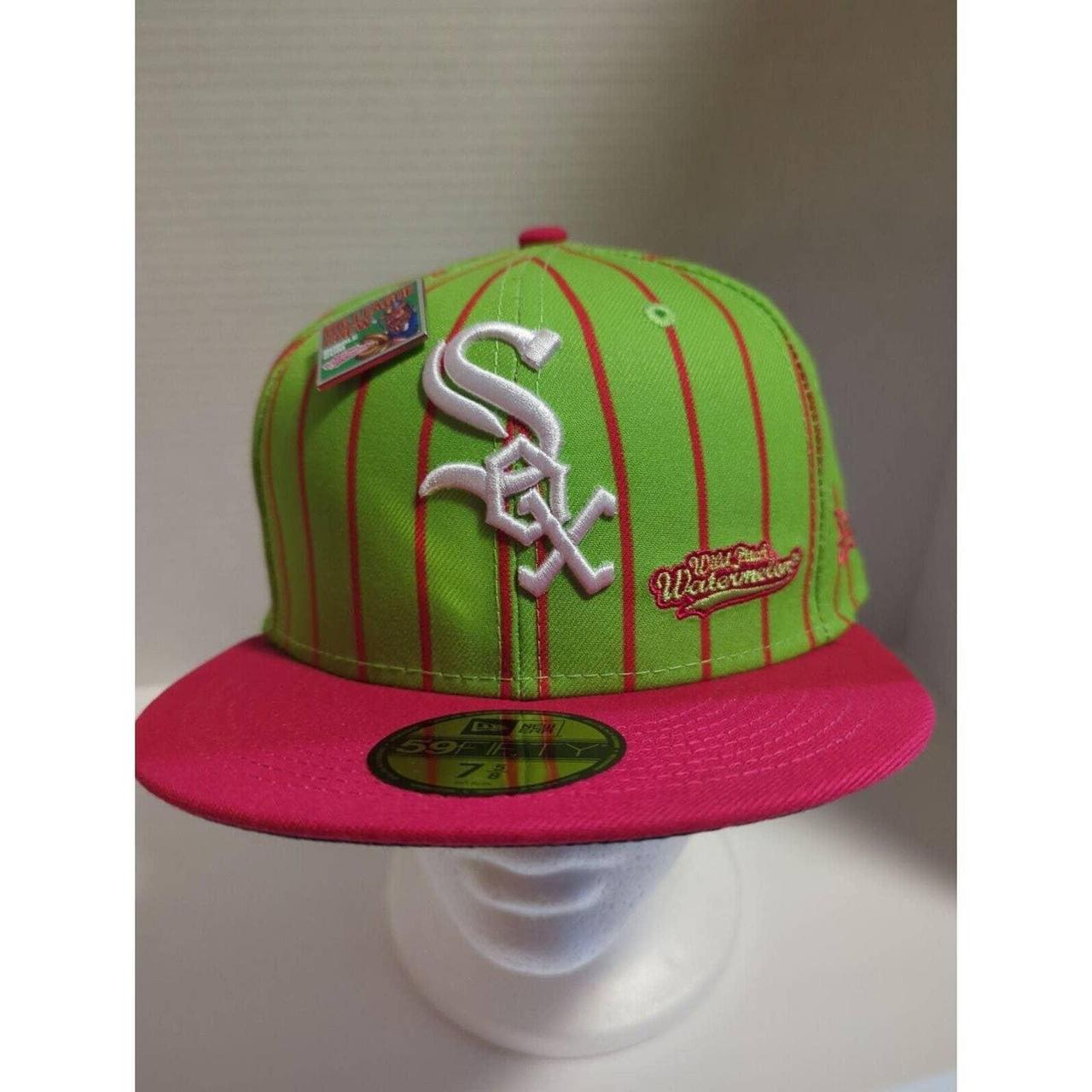 Chicago White Sox New Era MLB x Big League Chew Wild Pitch Watermelon  Flavor Pack 59FIFTY Fitted Hat - Pink/Green