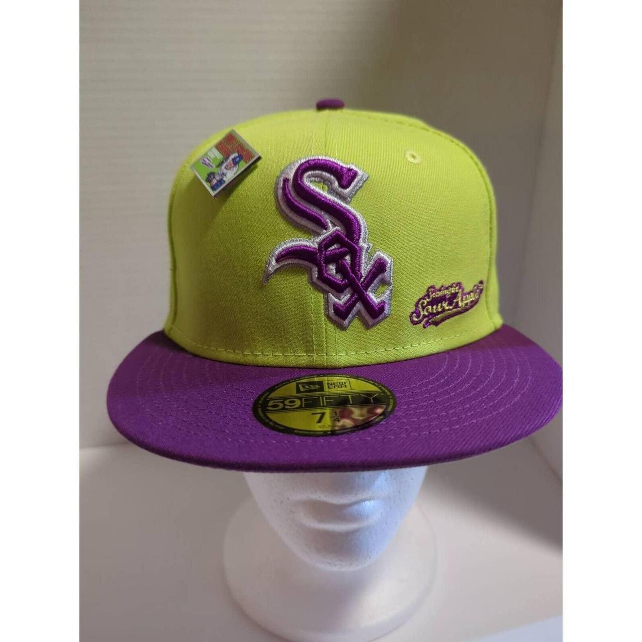 Men's Boston Red Sox New Era Green/Purple MLB x Big League Chew Swingin'  Sour Apple Flavor Pack 59FIFTY Fitted Hat